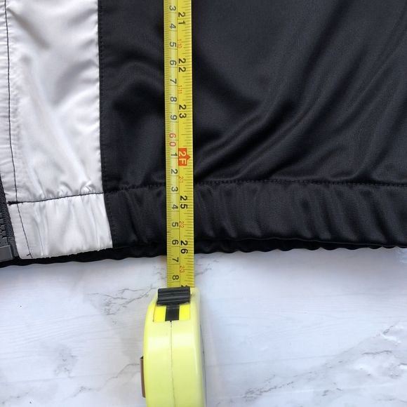 Topman Men's Sz Small Colorblock Track Style Jacket In Black White Gray Full Zip - Picture 5 of 11